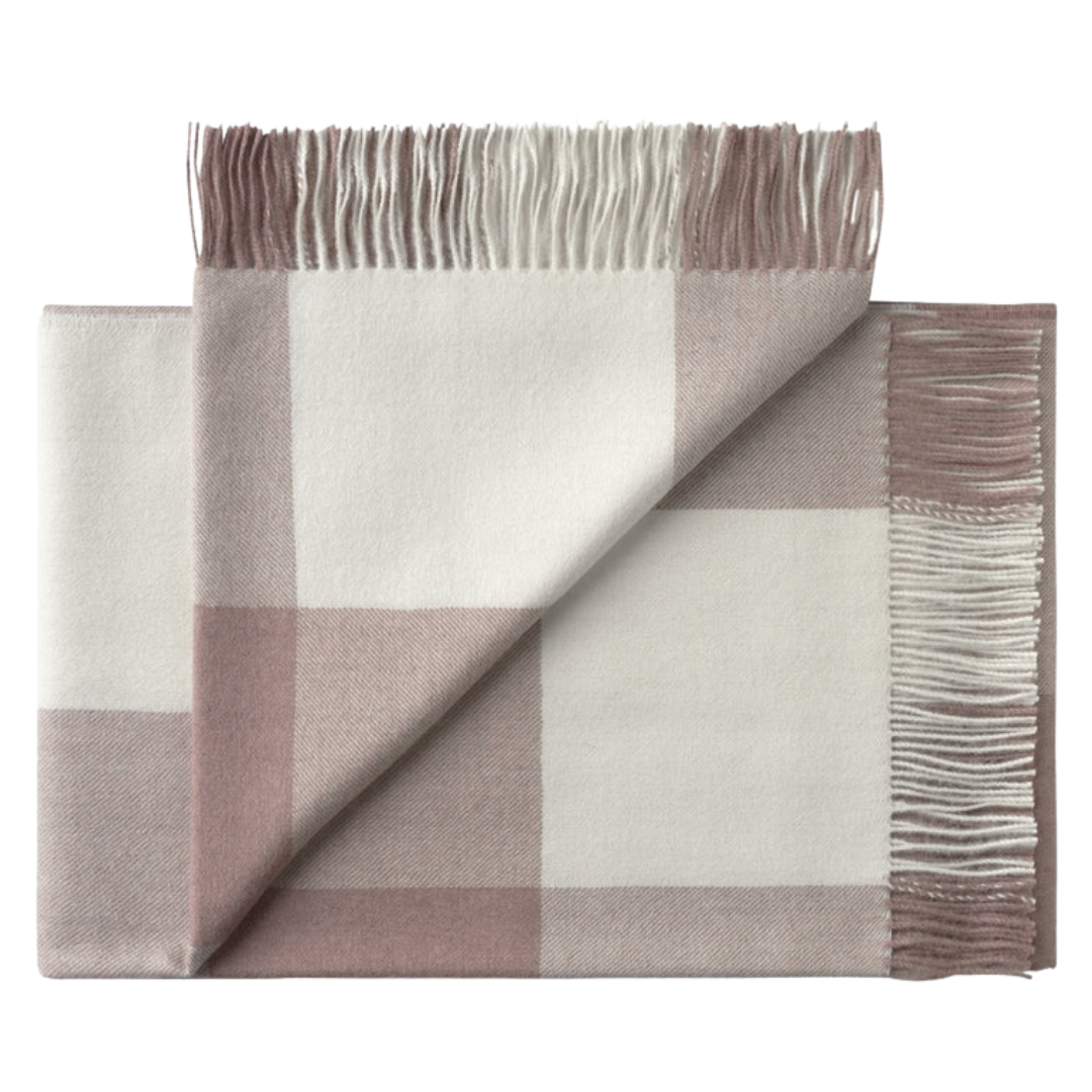Santa Fe Baby Alpaca Blankie White Rose 130x200 cm